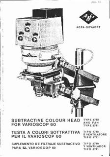 Agfa Colorheads manual. Camera Instructions.